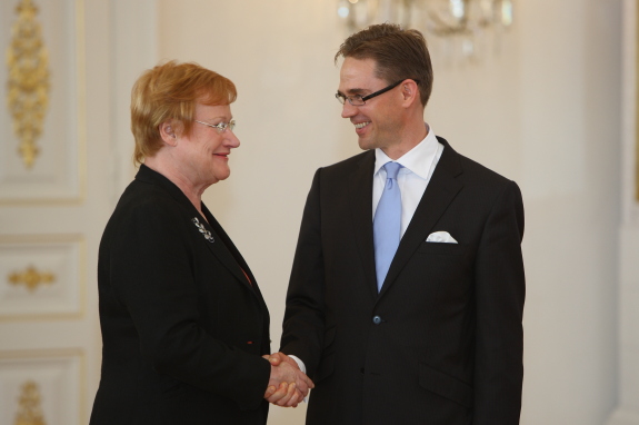 Presidentti Halonen ja pääministeri Katainen